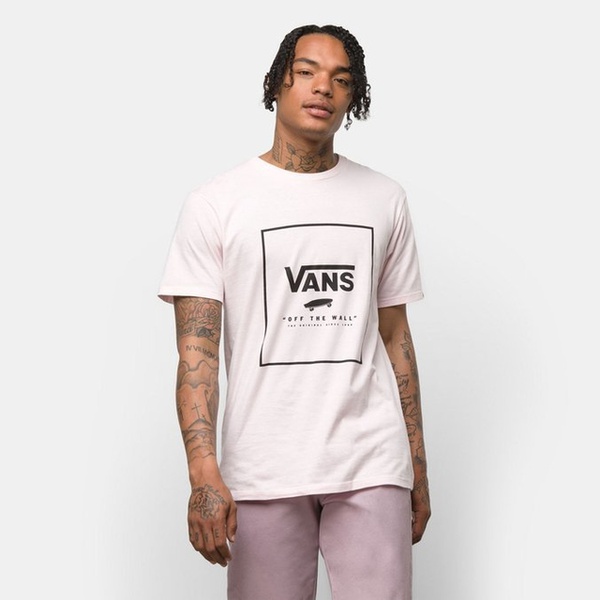 vans camiseta rosa