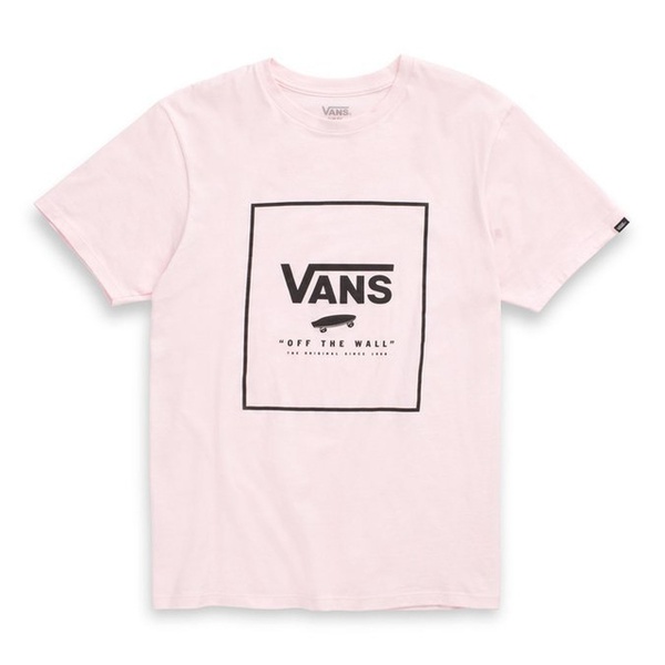 camiseta rosa vans