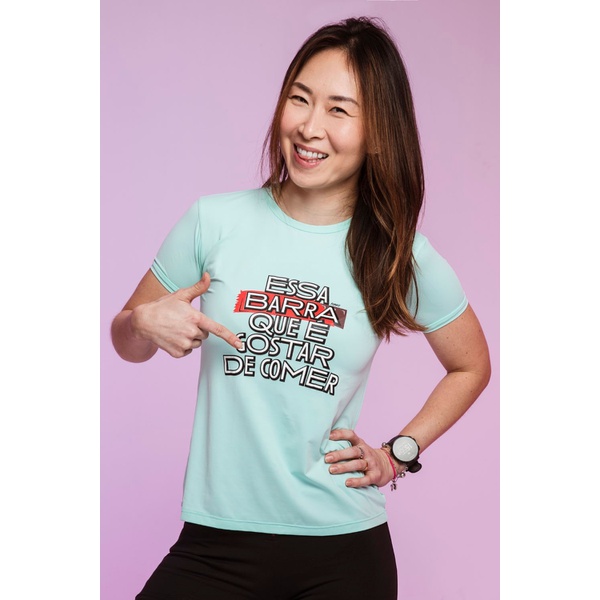 Camiseta Feminina Funfit - Essa Barra Que É Gostar De Comer