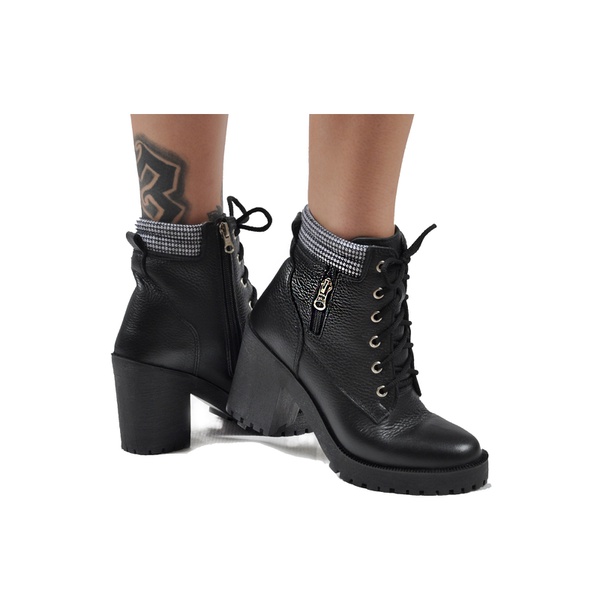bota coturno galway tratorada com zíper