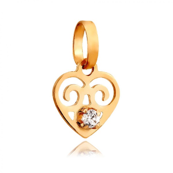 Pingente Classic Heart Ouro 18K