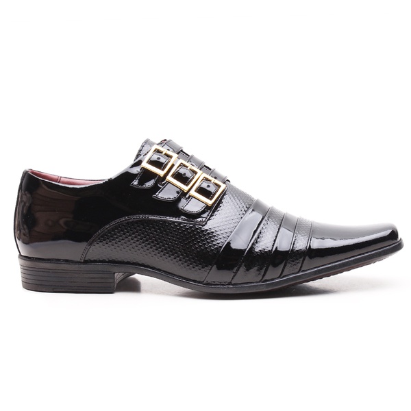 Sapato Social Masculino Rafarillo Verniz Preto - Passarela