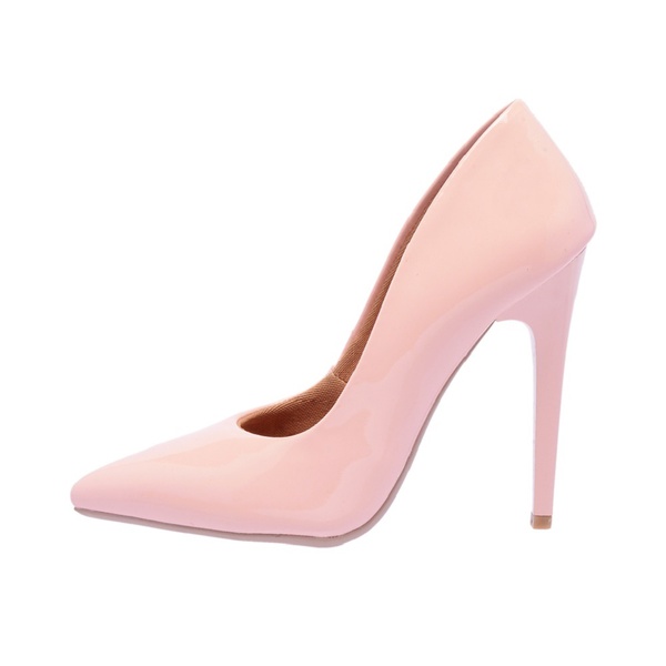 Sapato Feminino Scarpin Verniz Rosé