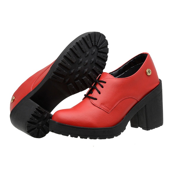 Sapato Feminino Tratodado Oxford Muritalle Bordô | GRIFEMUR