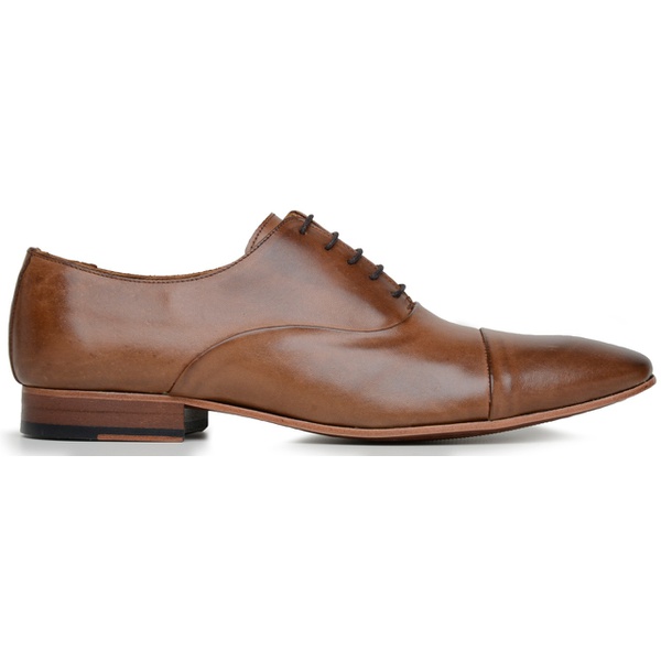 Sapato Social Masculino Oxford Caramelo | Grife Couro