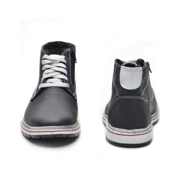 tenis casual masculino couro preto