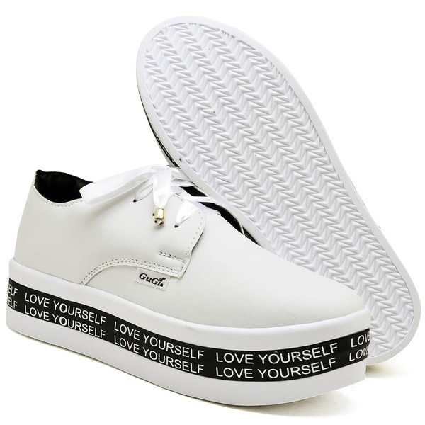 tenis feminino branco com salto