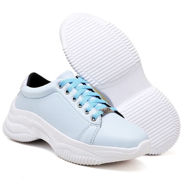 tenis azul agua