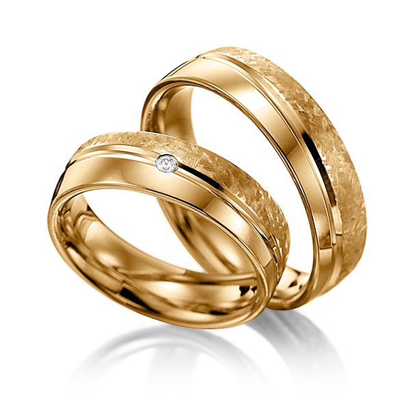 Aliança de Ouro - Casamento e Noivado com Diamantes 