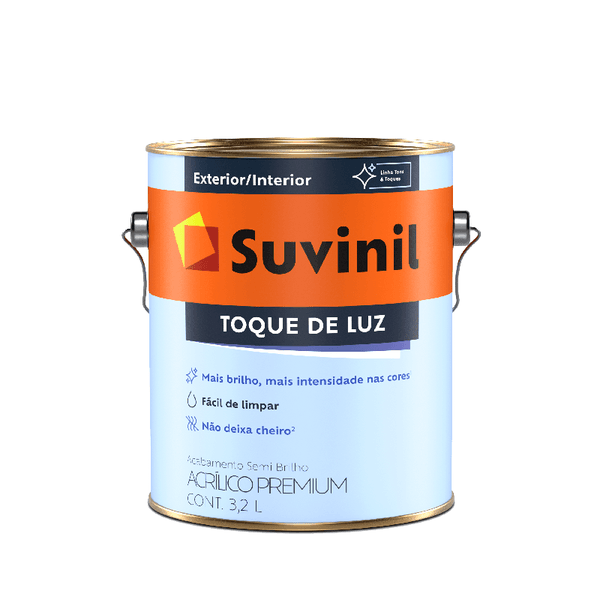 TINTA ACRÍLICA TOQUE DE LUZ SUVINIL 3,6L | Impermix | Materiais de  Construção