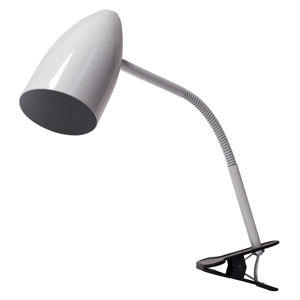 Luminária Flexível Com Garra Para 1 Lâmpada E27 Branca