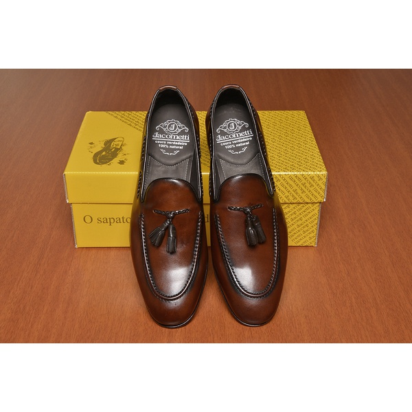 Mocassim Masculino de Couro Café | JACOMETTI