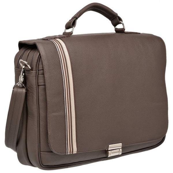 Pasta Executiva Social Em Couro Legítimo Café JEFCOURO