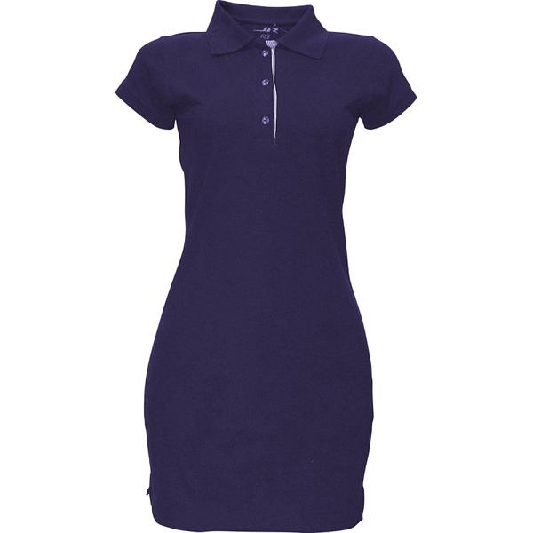 polo azul uniforme