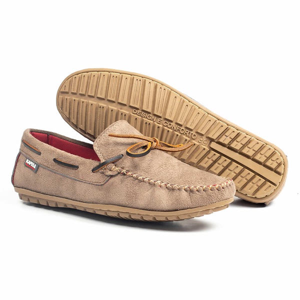 Mocassim Masculino Infantil Linha Ibiza Areia Kapell | KAPELLCALCADOS