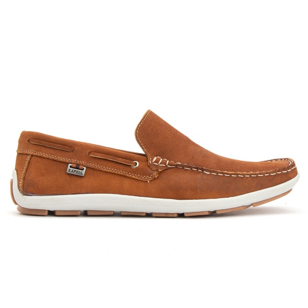 Mocassim Masculino em Couro Legitimo Linha Berlim Camel Kapell |  KAPELLCALCADOS