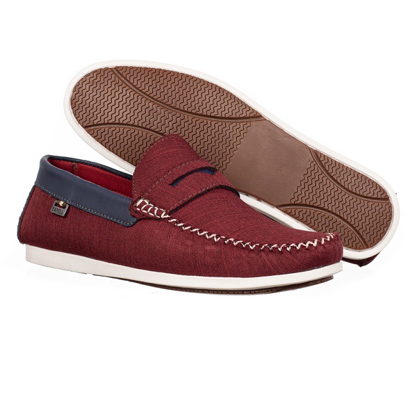 Mocassim Masculino Linha Malibu Bordô Kapell | KAPELLCALCADOS