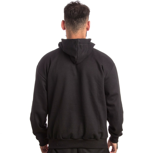 half white and black moletom com capuz