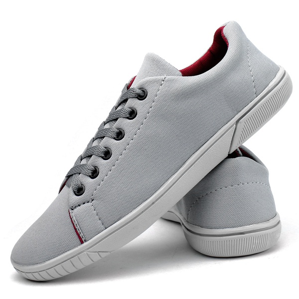 Sapato Sapatenis Masculino Casual Moderno Cinza | KSBoots