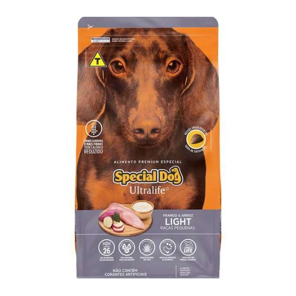 RACAO CAO SPECIAL DOG 3KG AD RP LIGHT ULTRALIFE