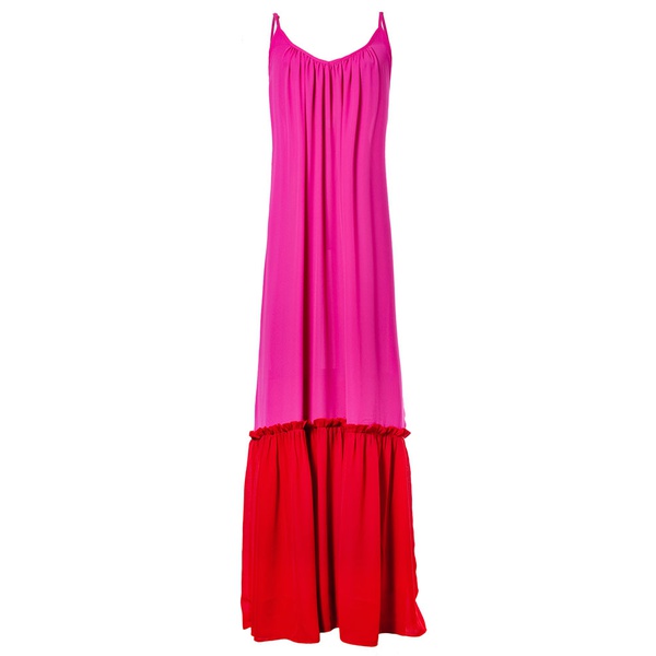 vestido pink longo