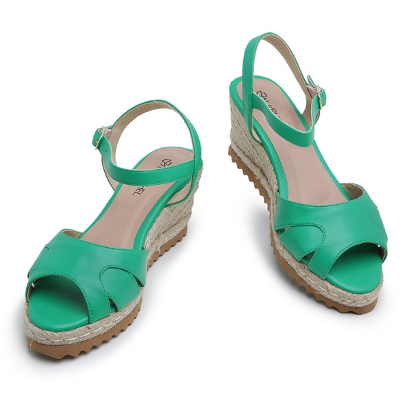 sandalia anabela tratorada