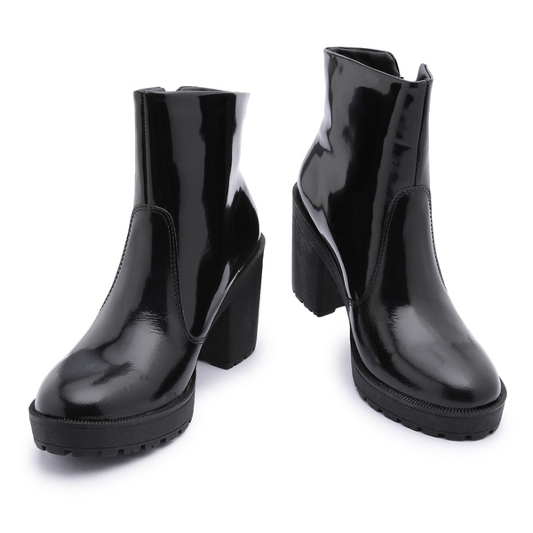bota couro verniz