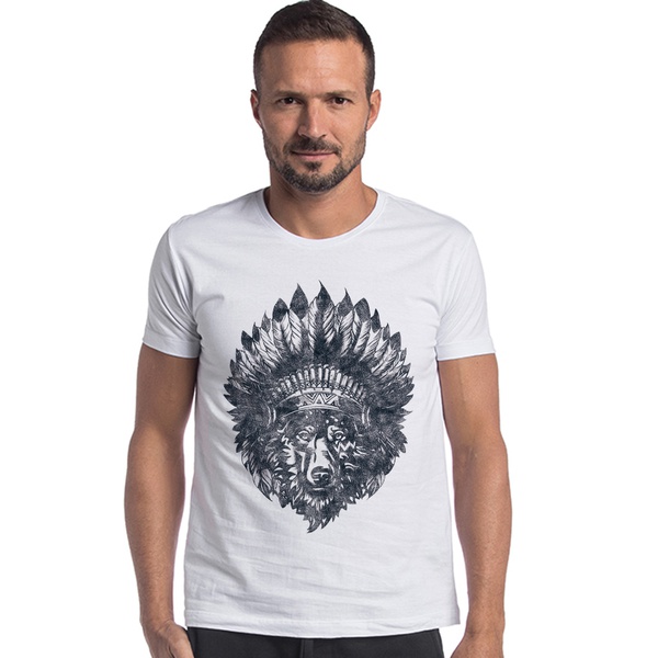 T-shirt Camiseta Lobo Native
