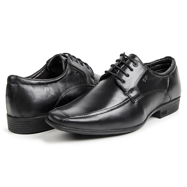 Sapato Social Calprado Mestiço Preto em Couro Legítimo | LOJA CALPRADO