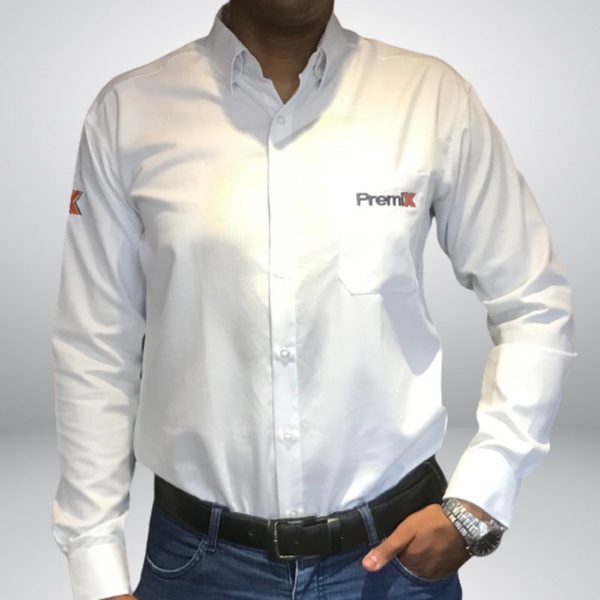 camisa social manga longa branca