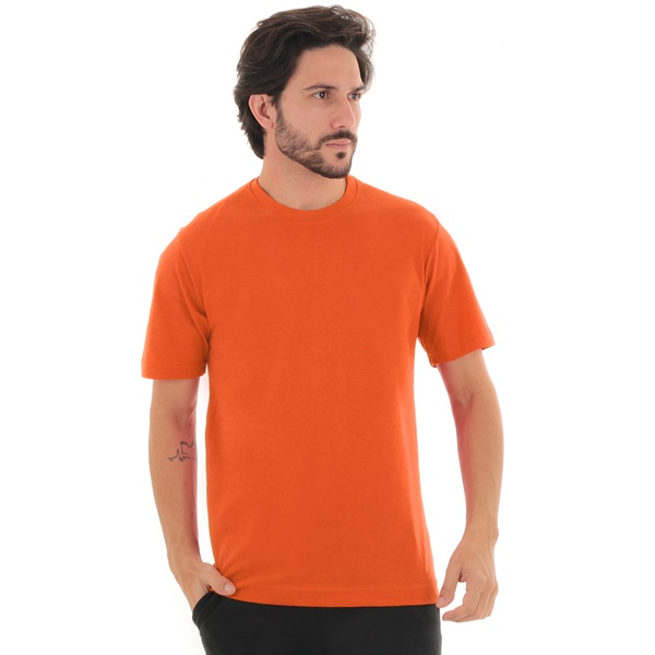 camiseta laranja lisa