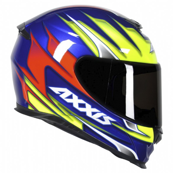CAPACETE AXXIS SPEED GLOSS BLUE YELLOW