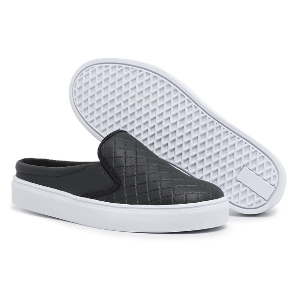 Tênis Mule Feminino Preto | IDEN SHOES