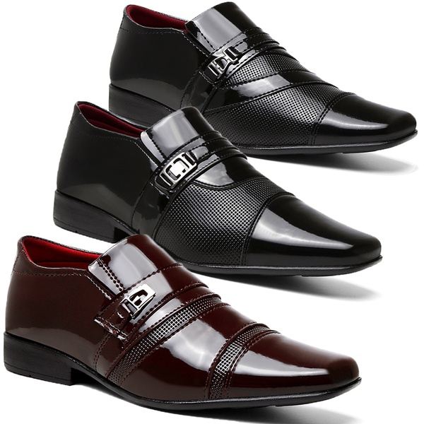 Kit 3 Pares De Sapato Social Masculino Em Verniz | Iden Shoes | IDEN SHOES
