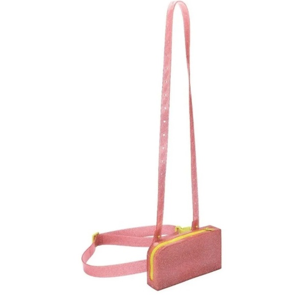 melissa ensacar bolsa rosa glitter