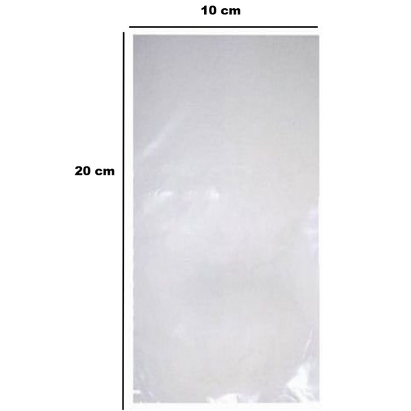 Saco Plástico PE 10x20cm Transparente 1kg-006