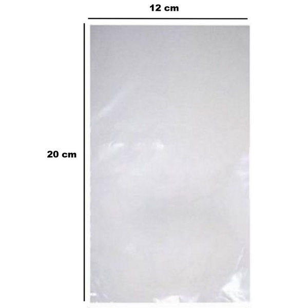 Saco Plástico PE 12x20cm Transparente 1kg-006 loja embalagens sabrina