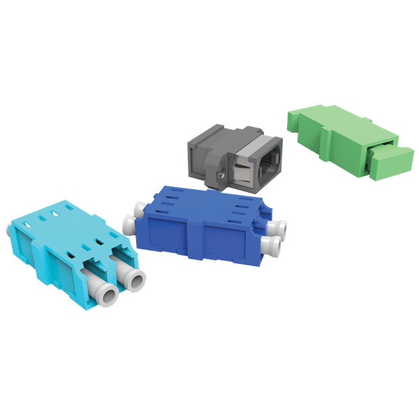 Kit de adaptadores opticos 02f sm lc-pc duplex - azul (kit 03 pcs)