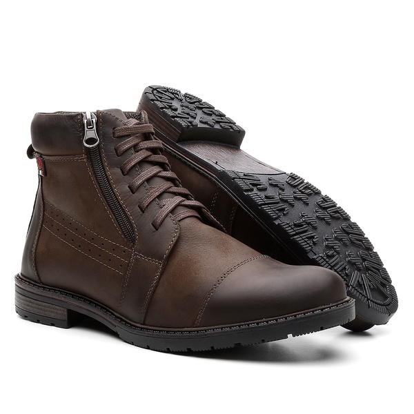 Sapato Social em Couro Masculino Vittal Calçados Café nas Lojas  Americanas.com