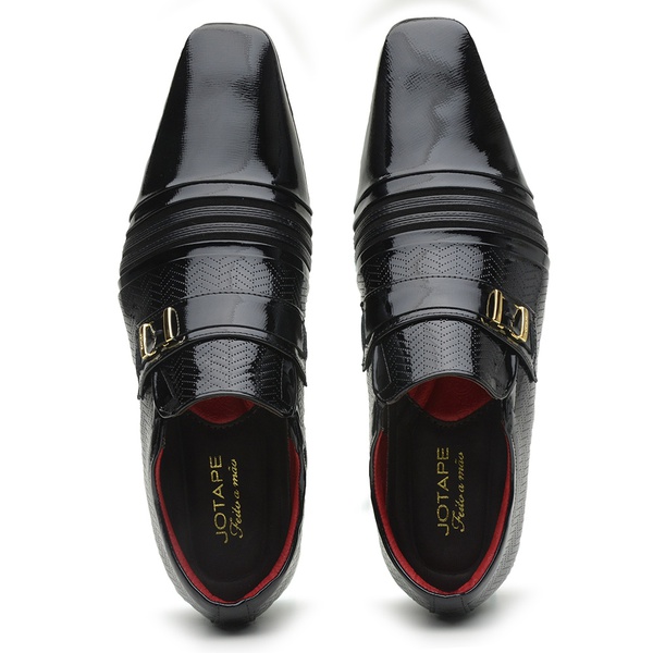 Sapato Social Jota Pe Verniz Preto Boss Gold | MADOK