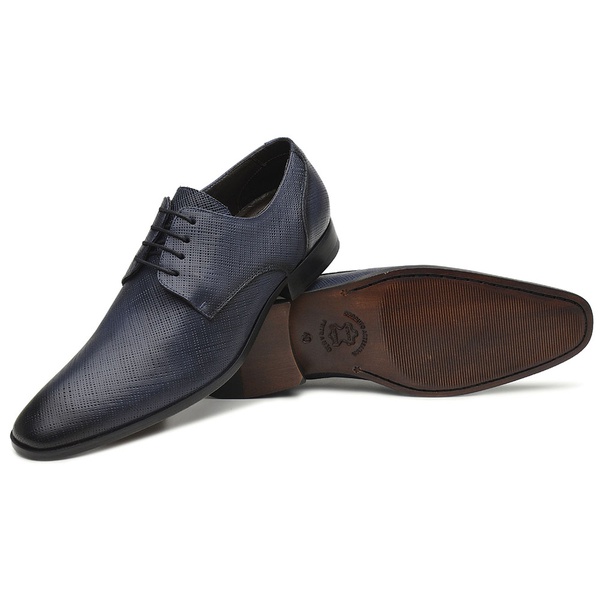 Sapato Social Azul Marinho em Couro | MADOK
