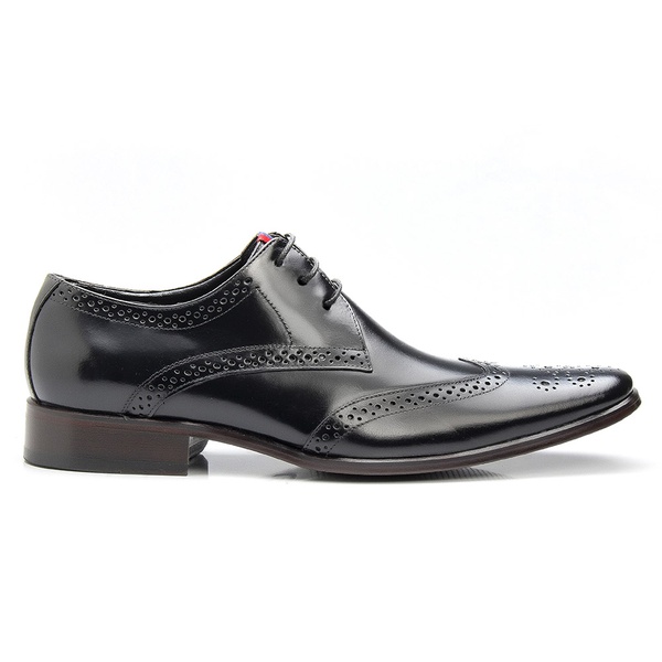 sapato brogue masculino preto