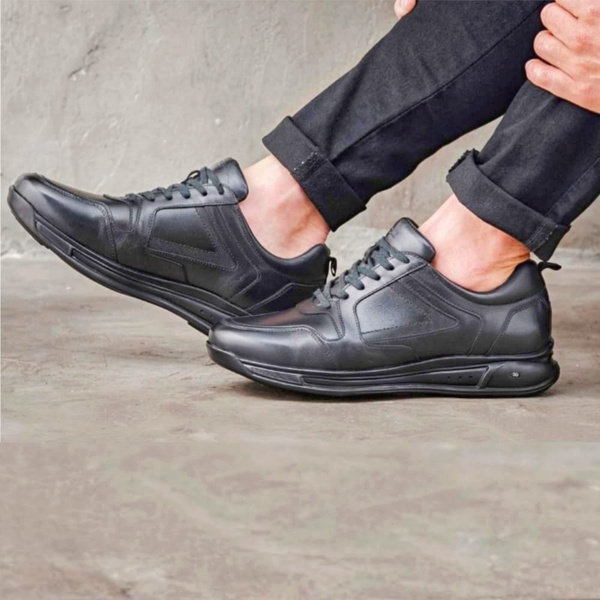 Sapato Jota Pe Preto 3D Air Evolution + Cinto de Couro | MADOK