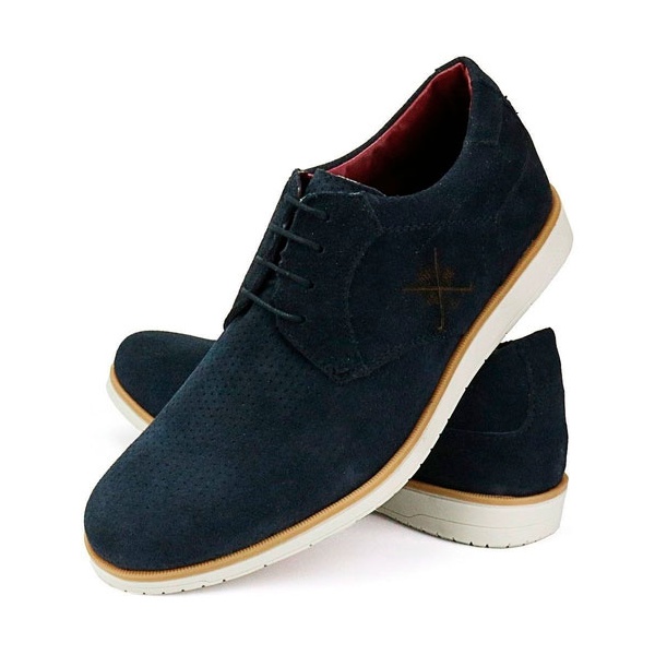Sapato Masculino Oxford Marinho em Camurça Comfort | MADOK