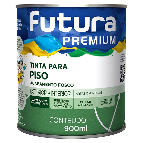 Tinta Premium para Piso Fosca 0,9L - Futura