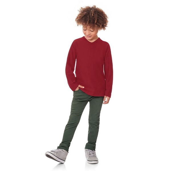 blusa infantil manga comprida