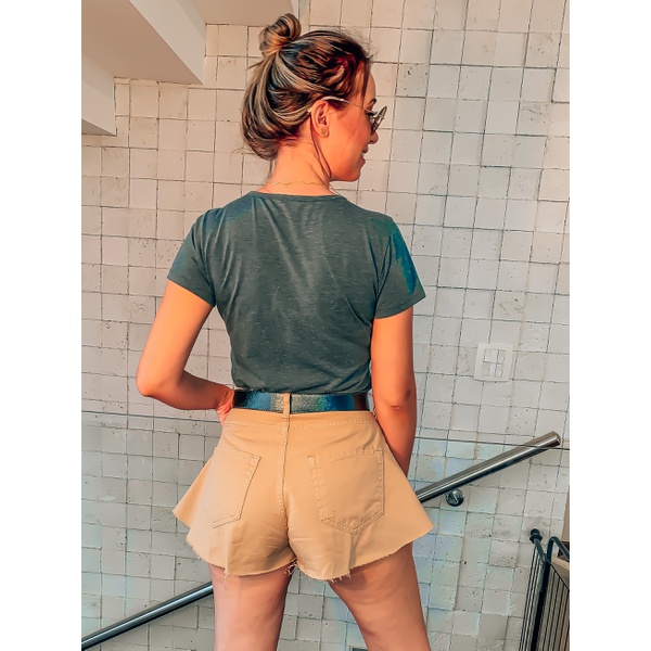Shorts caqui feminino clearance