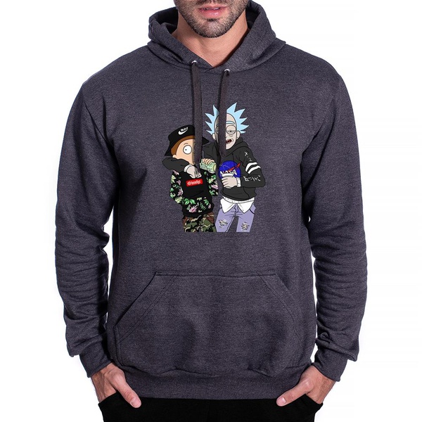 rick and morty purple moletom com capuz