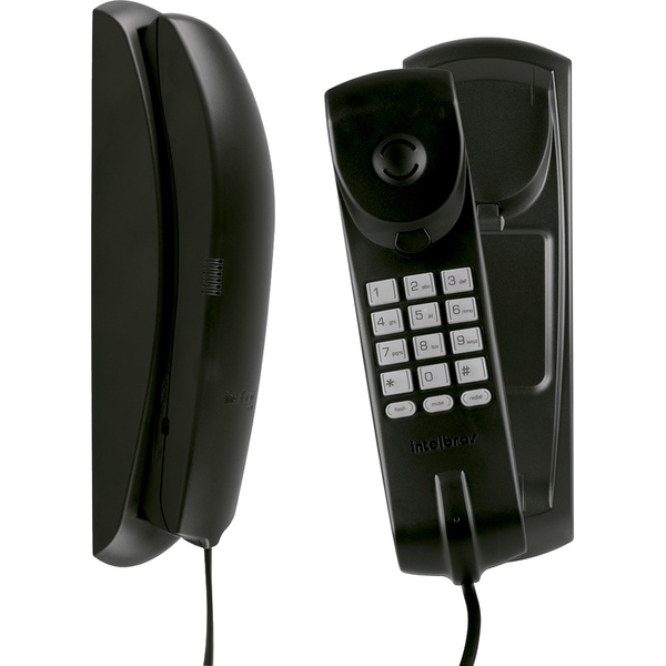 Telefone com fio gôndola TC20 preto Intelbras