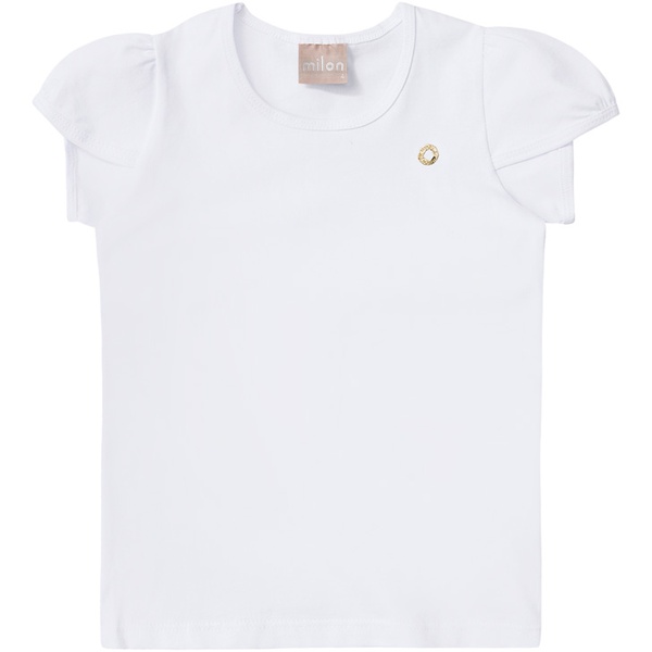 Blusa branca feminina infantil Clearance